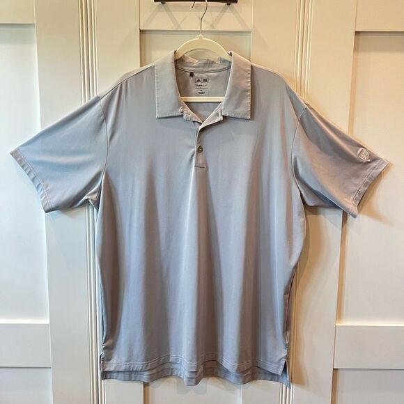Adidas Golf Polo Climalite Short Sleeve Grey XL - Picture 1 of 10